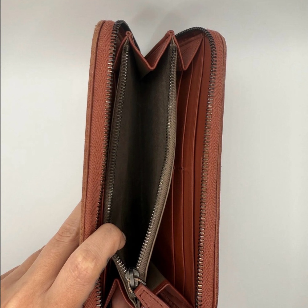 Bottega Veneta Intrecciato Wallet Brown Leather As Is - Picture 5 of 10
